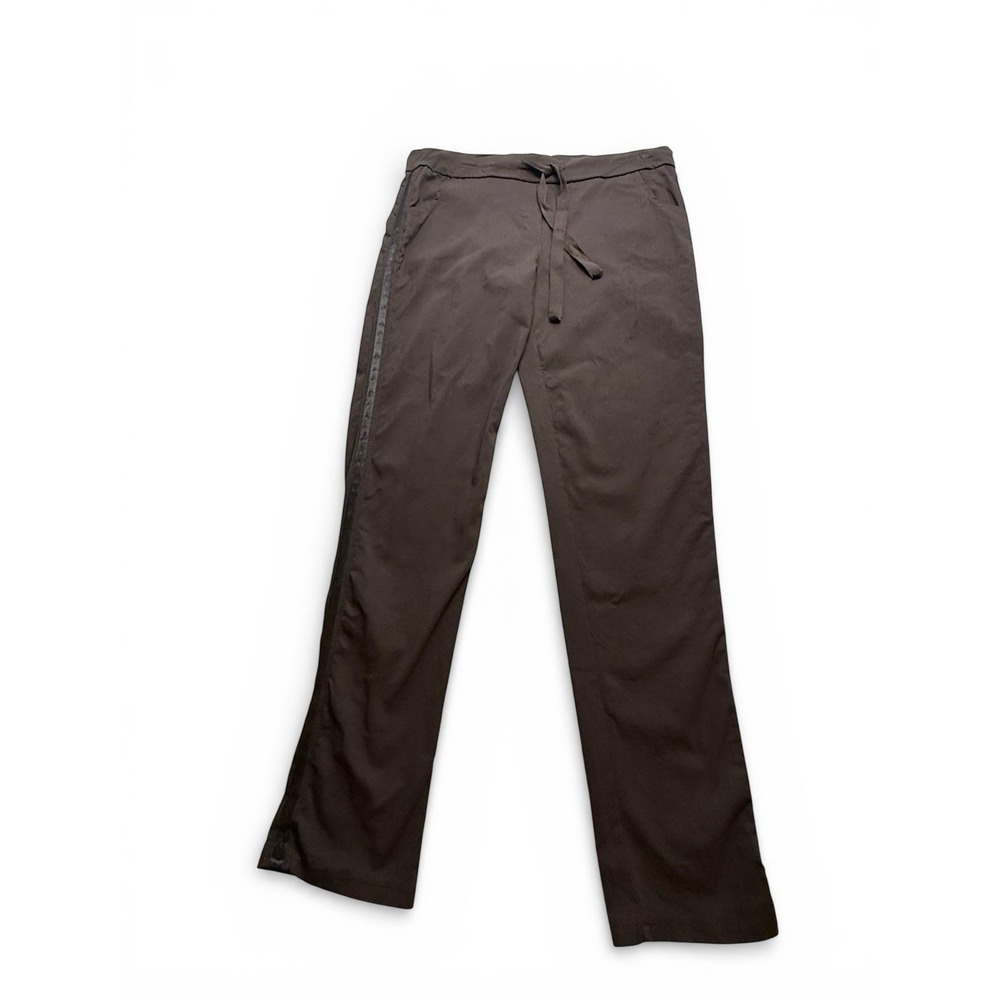 Tina Stephens Brown Wide Leg Drawstring Pants Size 31 Made in Italy